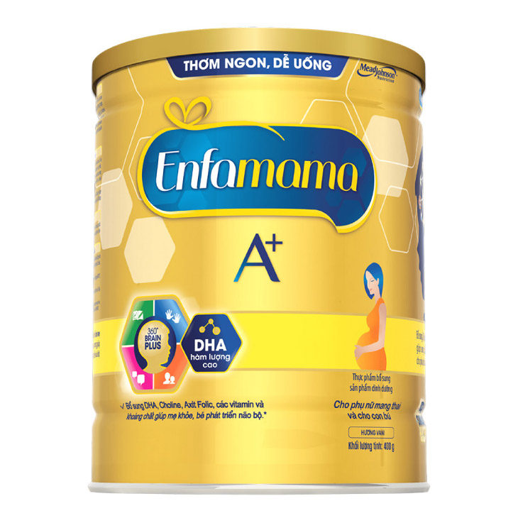 Hình ảnh Sữa Bột Bầu Enfamama A+ với 360° Brain Plus - Vị Vanilla - 400g