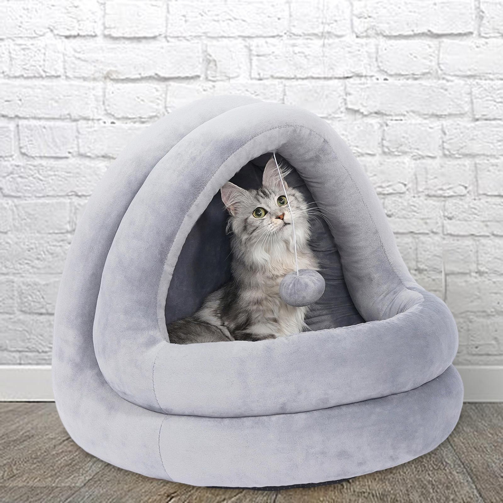 Cat Nest Washable Indoor Kennel Cat Bed Cave for Chihuahua Poodle Pomeranian