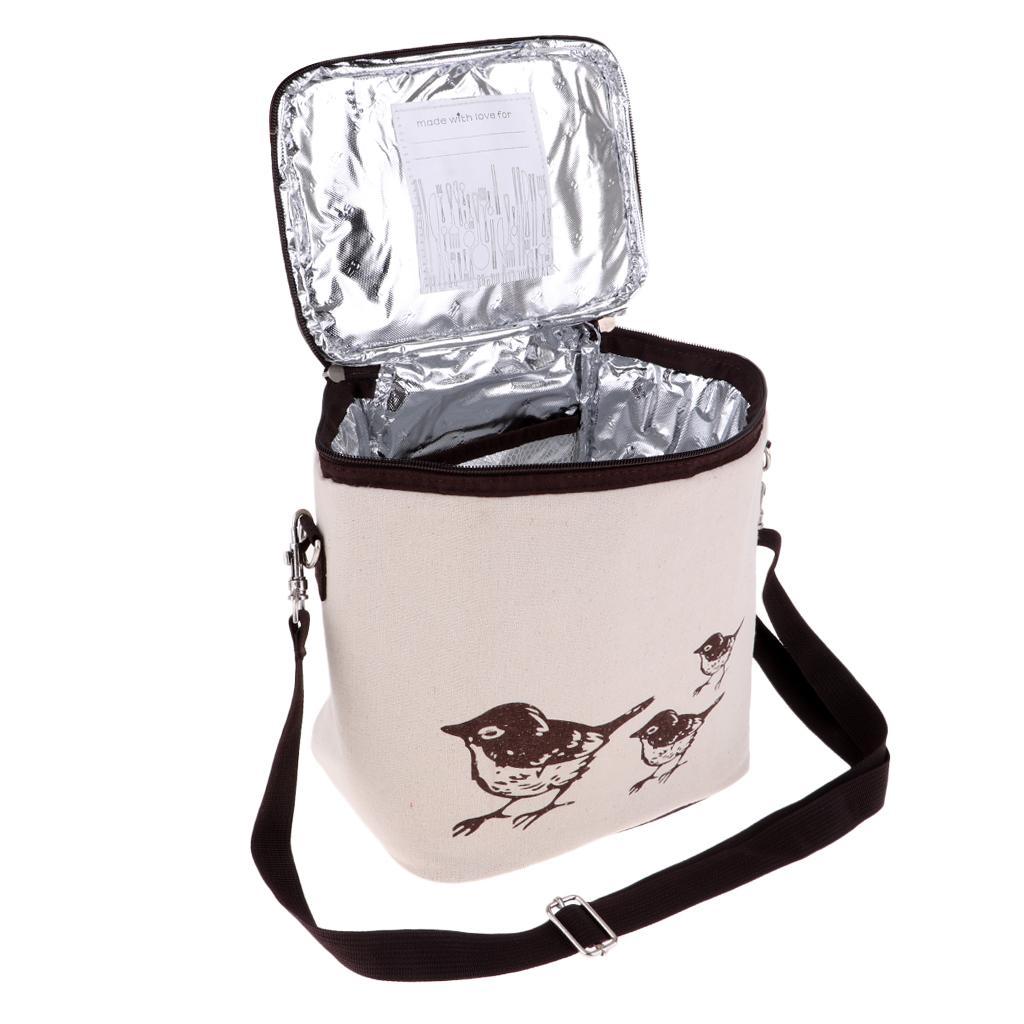 Outdoor Camping Insulated Cool Bag Lunch Box Picnic Lunch Container for Family Outdoor Camping Hiking Picnic BBQ 23x16x24cm