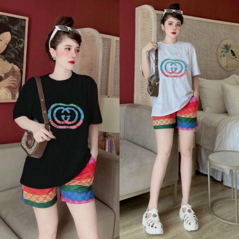 SÉT BỘ THỂ THAO FORM RỘNG PHỐI HỌA TIẾT THÊU SẮC MÀU