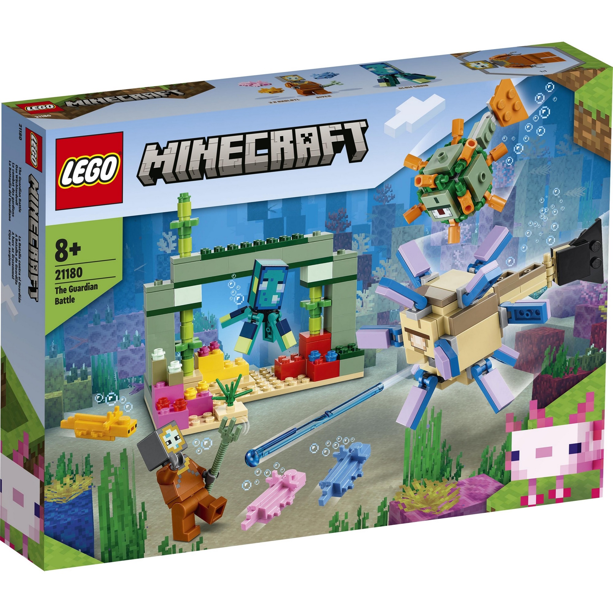 LEGO Minecraft 21180 Trận Chiến Giám Hộ Dưới Đáy Biển (255 chi tiết)