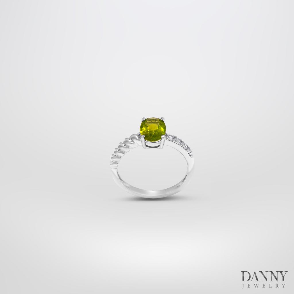 Nhẫn Nữ Danny Jewelry Bạc 925 Xi Rhodium Đá Peridot & CZ N0101