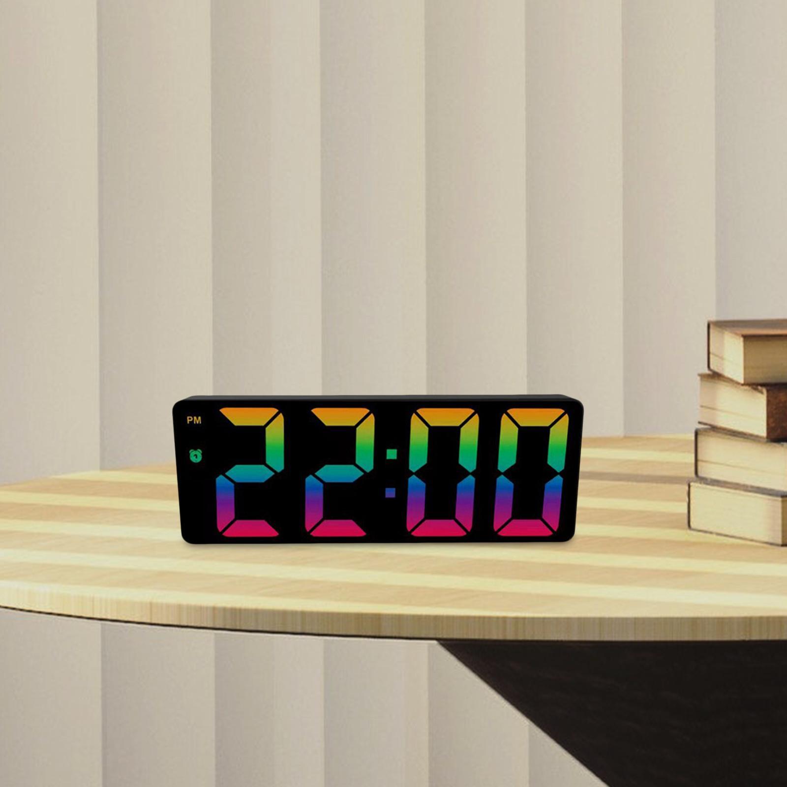 Colorful Large Number Bedside Seniors Dimmer Battery StyleA