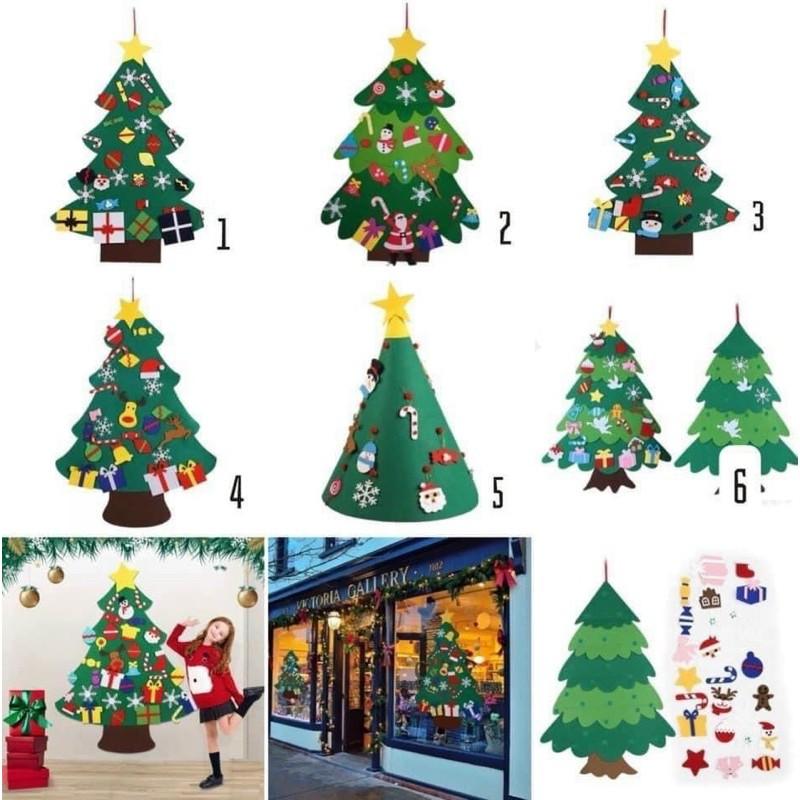 SET DIY TRANG TRÍ THÔNG GIÁNG SINH NOEL BẰNG VẢI