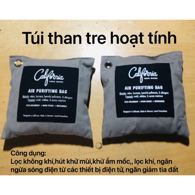 Combo 02 Túi than hoạt tính khử mùi, hút ẩm (200g/ túi)