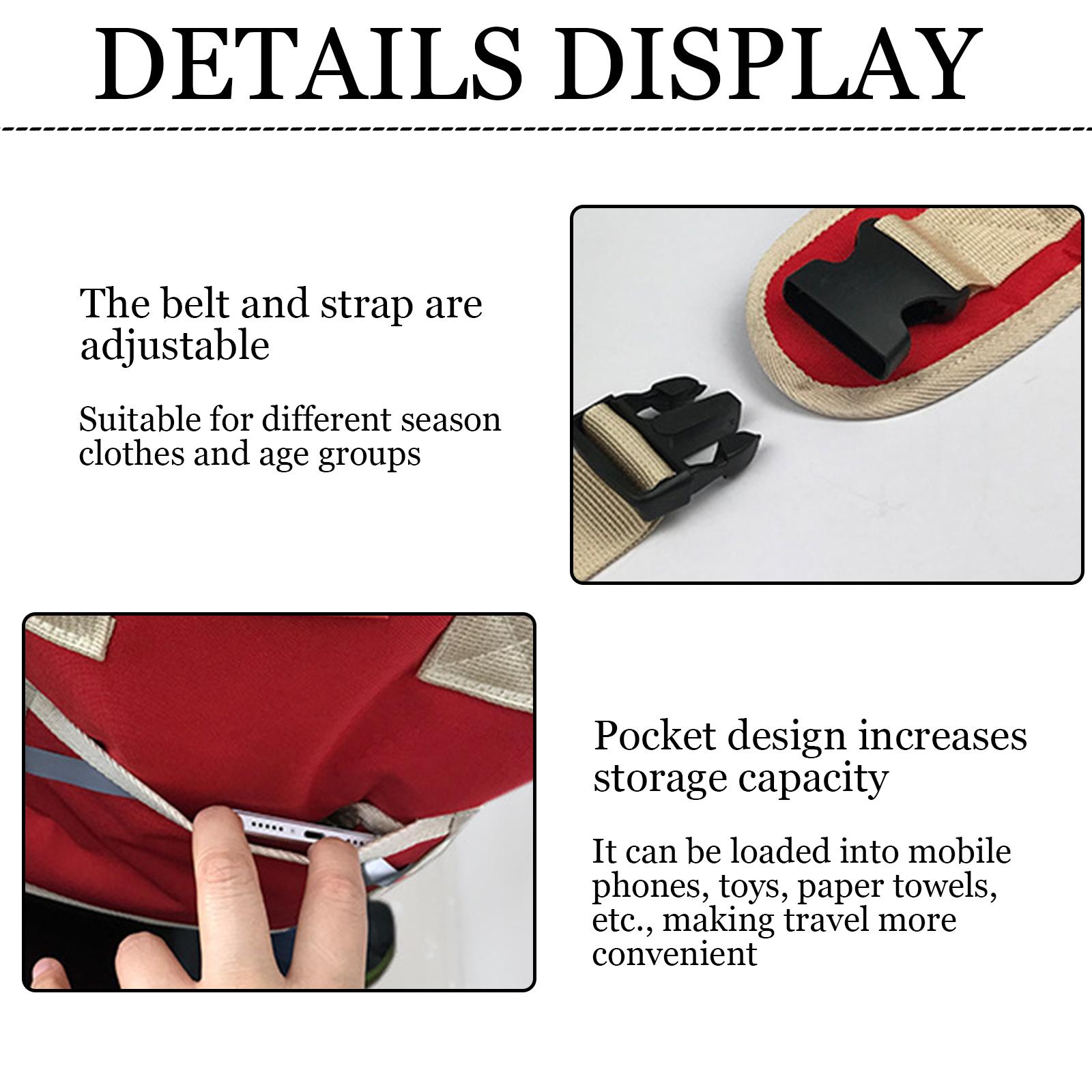 Dày 600D Vải Oxford Trẻ Em Cao Cấp Xe Đạp Xe Máy Xe Đạp An Toàn Dây Đai Dây Đeo Dây Có Thể Điều Chỉnh