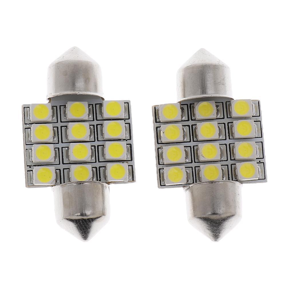 12V 6000~7000K Universal Car Roof Dome Map Reading Over Head Light Lamp Bulb