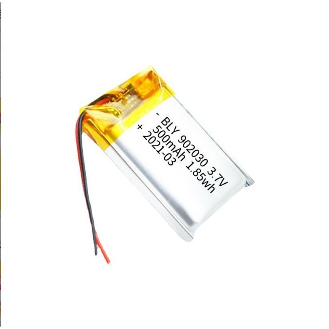 Pin Sạc Lithium Polymer 3.7V 500mah 902030 Cho tai nghe,loa Mp3 MP4 MP5 GPS PSP Bluetooth hàng mới