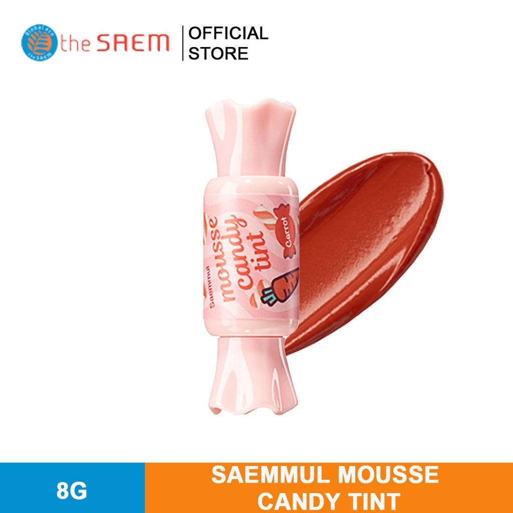 Son Tint Viên Kẹo The Saem Saemmul Mousse Candy Tint 01 Redmango Mousse (8g)