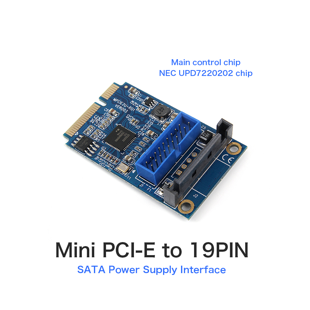 Thẻ Chuyển Đổi Mini PCI-E Sang USB3.0 20 Pin / 19 Pin