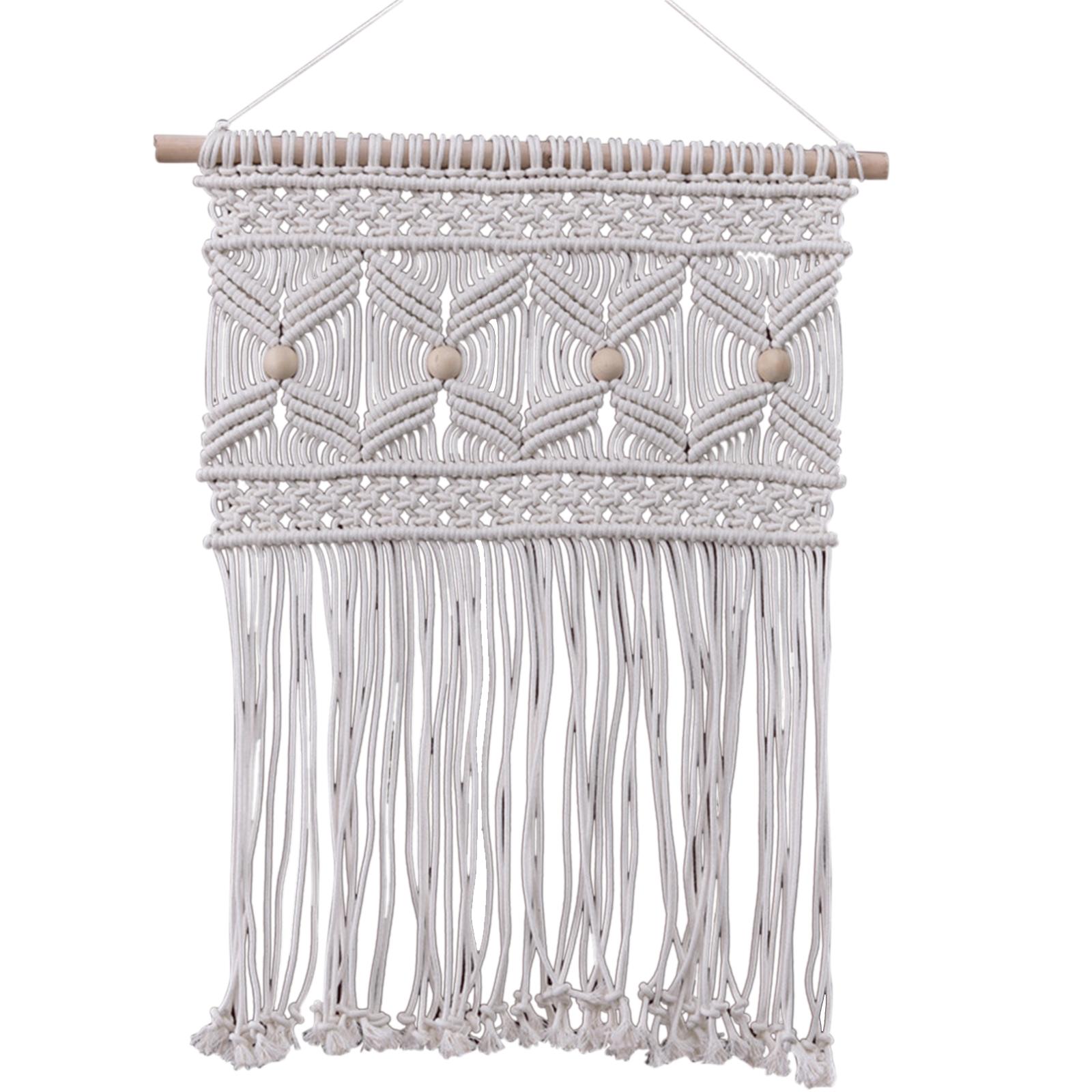 Thảm dệt Macrame treo tường trang trí phong cách Boho được làm bằng sợi bông cao cấp