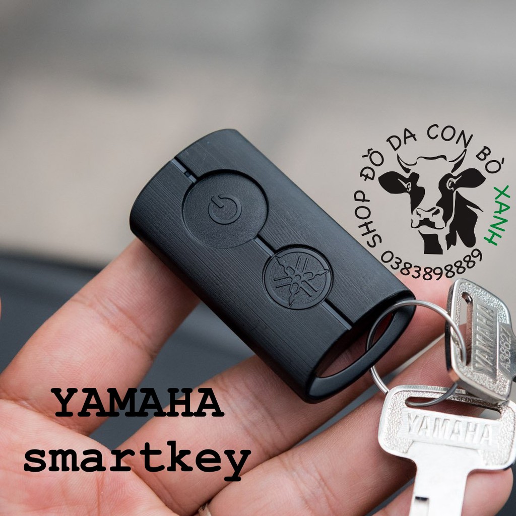 Bao Da mẫu cavat dành cho chìa Khóa Smartkey Yamaha NVX, Janus, Nozza Grande, FreeGo, Latte handmade da thật