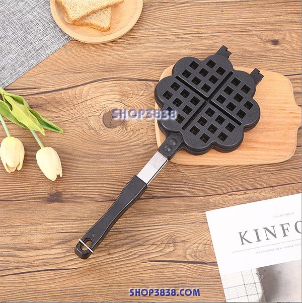 Khuôn Làm Bánh Waffle Trái Tim Chống Dính Nướng ( Loại Đổ Ra Bánh Dày ) Hàng VNCLC