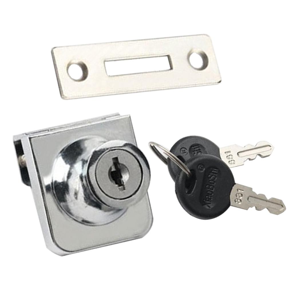 Ổ Khóa Cửa Tủ Kính Kèm Chìa Khóa Tiện Lợi