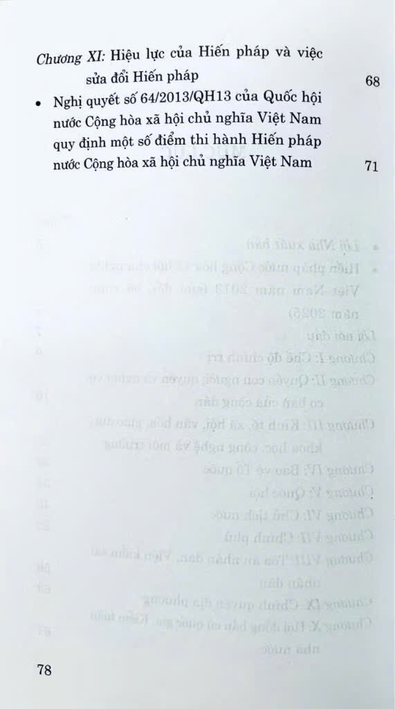 Hiến Pháp Nước Cộng Hoà Xã Hội Chủ Nghĩa Việt Nam Năm 2013 ( Sửa Đổi, Bổ Sung Năm 2025)