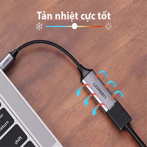 Cáp USB-C to HDMI Ugreen CM297 70444 - Hàng chính hãng