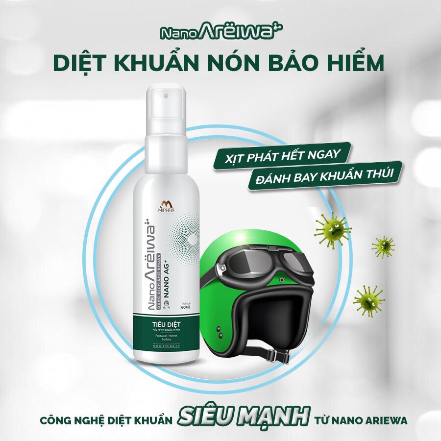 Chai vệ sinh khử khuẩn chuyên dụng điện thoại, mắt kính Nano Areiwa