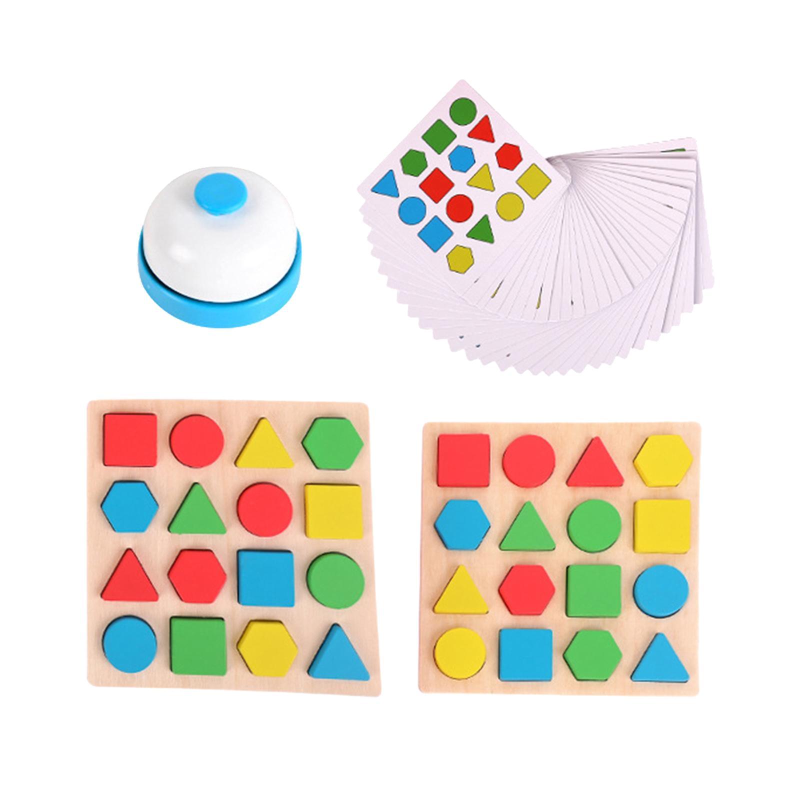 Geometric Shape Matching Board Game Educational Puzzle Toy for Toddlers