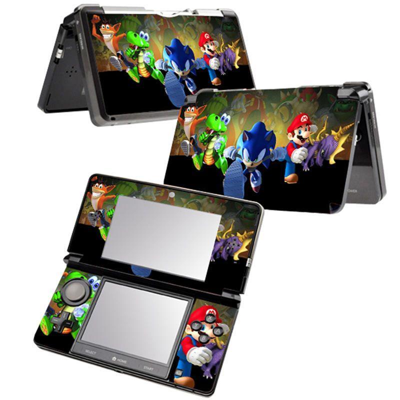 Miếng Dán 3DS DIY Bảo Vệ Máy Chơi Game Mario Pikachu Hatsune PSP