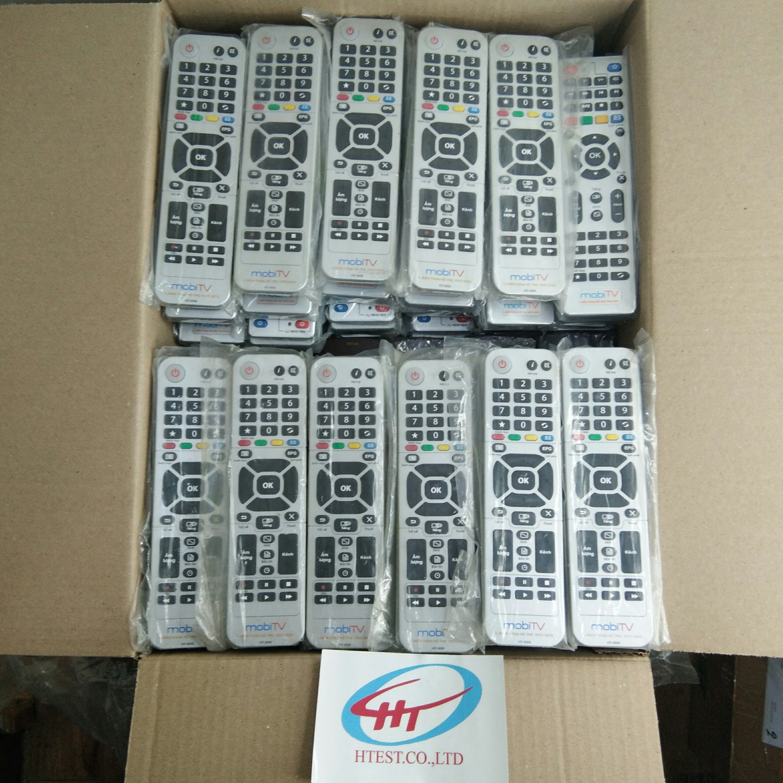 Điều khiển dùng cho đầu thu truyền hình số mobiTV,AVG,An Viên màu trắng bầu ,hàng chính hãng.