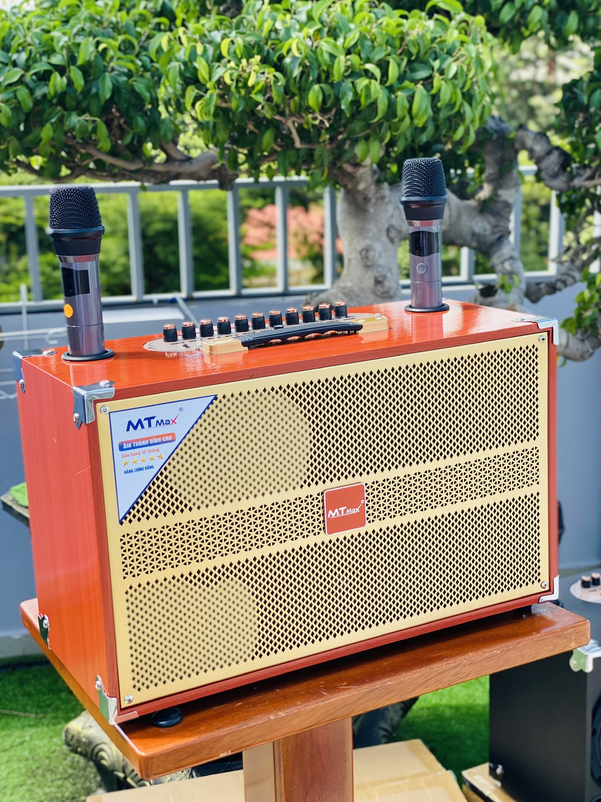 Loa Xách Tay Full Gỗ Cao Cấp MTMAX B92Pro, Công Suất 250W, Hệ Thống 2 Bass Đôi 20, 1 Trung, 1 Treble Cho Âm Thanh Mạnh Mẽ, Căng, 11 Nút Điều Chỉnh Chuyên Nghiệp, Thoải Mái Karaoke, Phòng Trà, Quán Bar, Hàng Chính Hãng