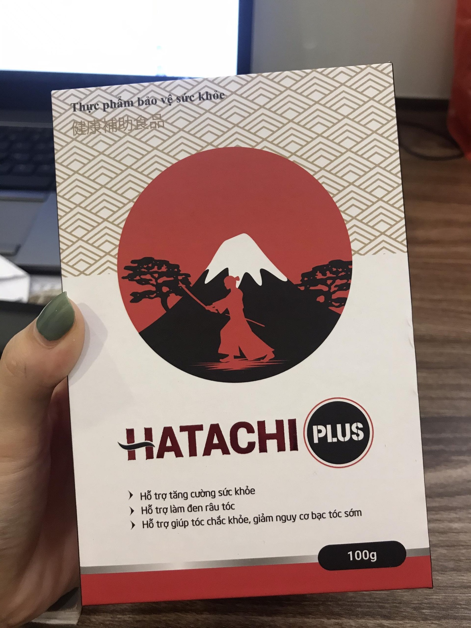 Combo 2 Hộp HATACHI PLUS - Hỗ Trợ Ngăn Ngừa Tóc Bạc, Giảm Gãy Rụng Và Bổ Máu, Giúp Đen Râu, Đen Tóc