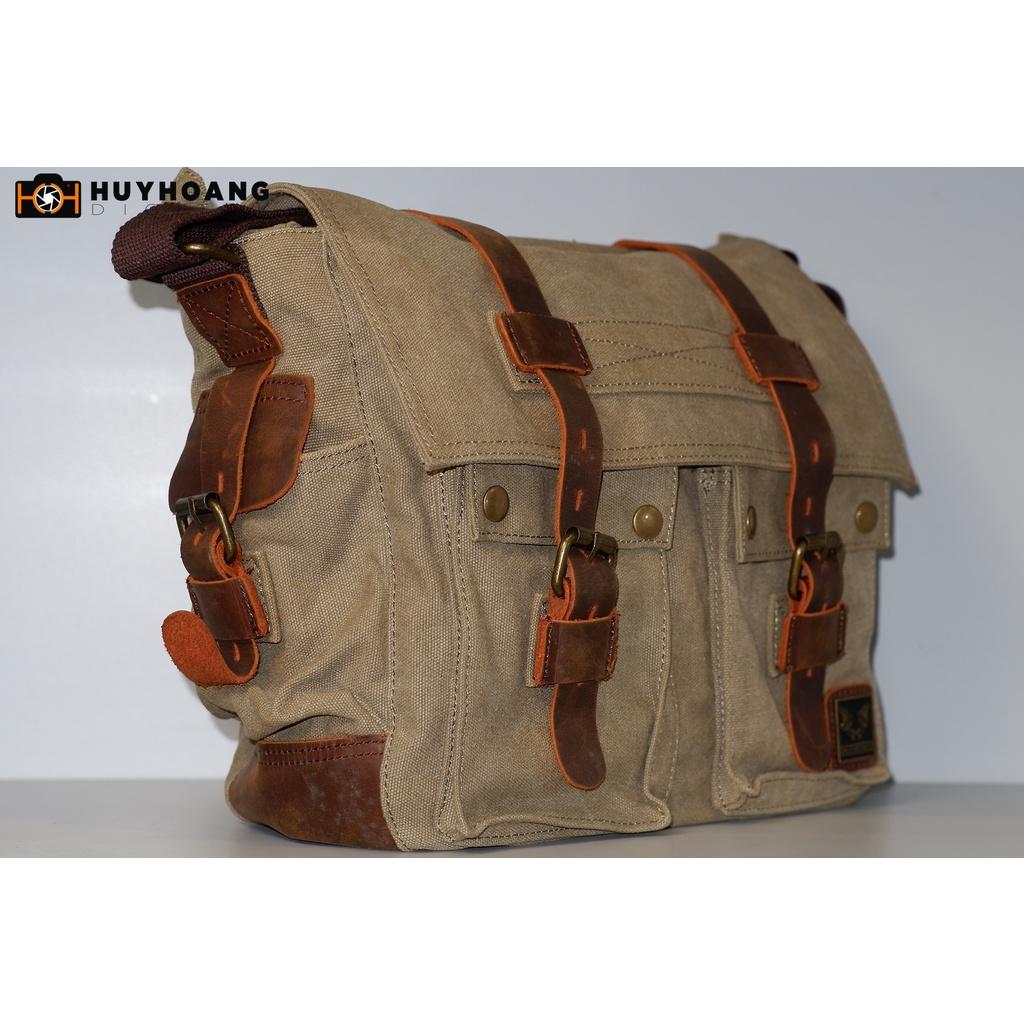 Túi Đựng Máy Ảnh Canvas Ak Army | Xanh - Đen