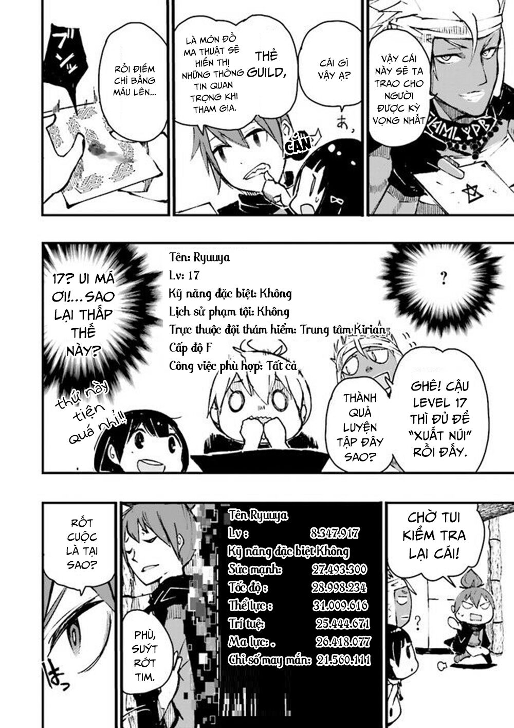 bắt đầu từ level 8.000.000 ở thế giới chỉ có giới hạn level max là 99 chapter 2 16