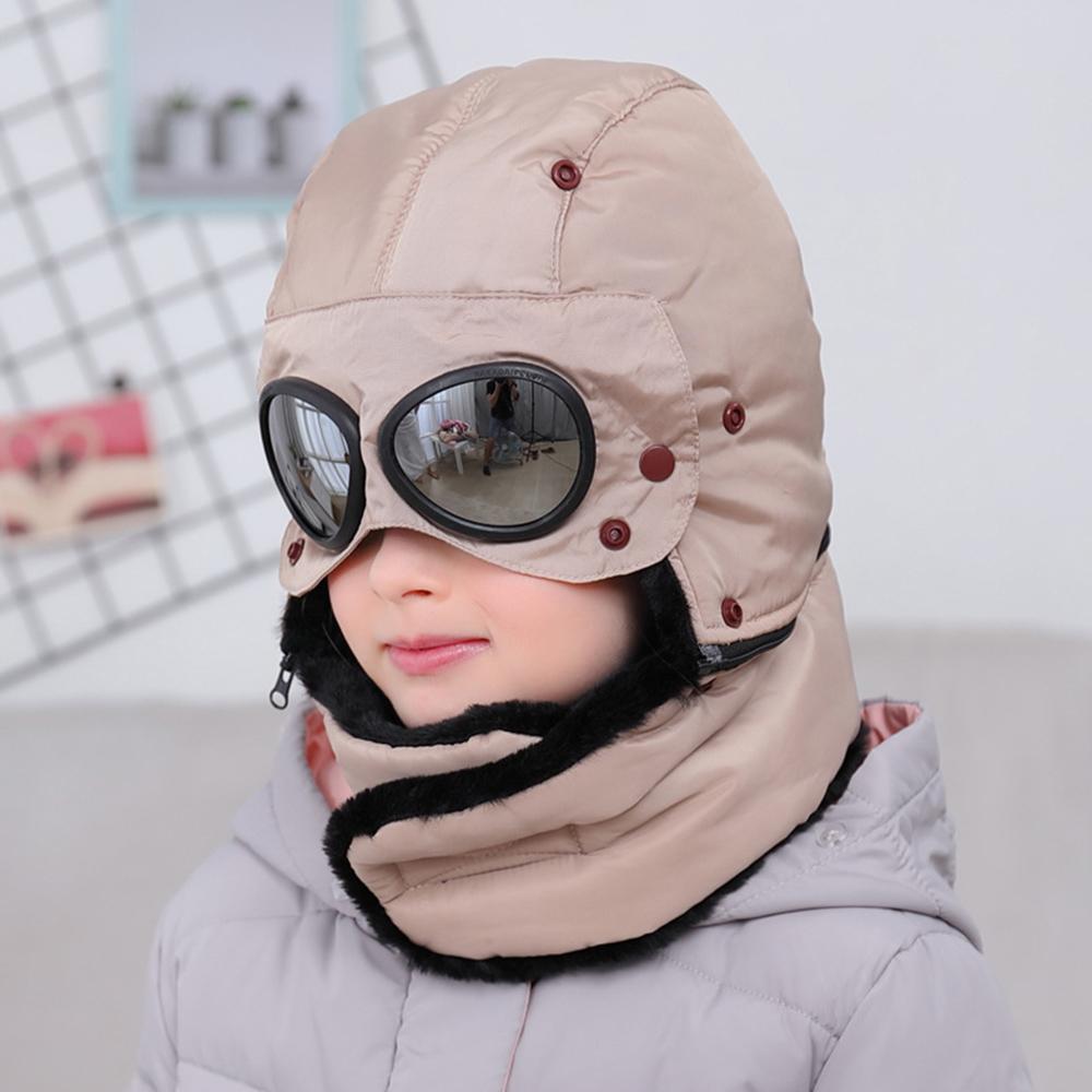 Trẻ Em Mùa Đông Balo Chống Gió Ấm Mũ Bé Trai Bé Gái Người Đánh Bẫy Nón Che Mặt Ushanka Nón Trượt Tuyết Cyling Máy Bay Ném Bom Mũ Trẻ Em