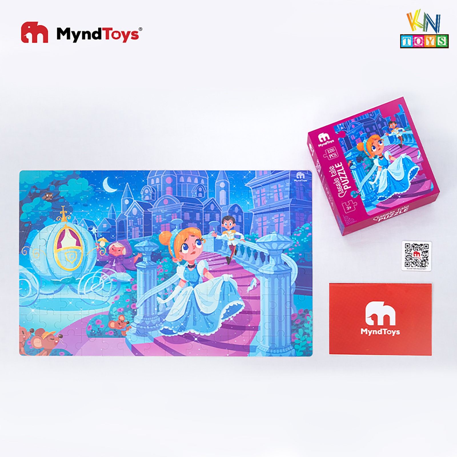 Đồ Chơi Xếp Hình MyndToys - Classic Tale Puzzle – Cinderella (Cô bé Lọ Lem 126 mảnh ghép cho Bé Từ 3 Tuổi)