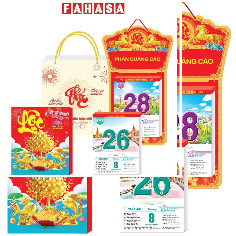 Lịch Bloc Cực Đại 2026 - Sắc Màu Thế Giới - Hạnh Phúc - Đại Việt Á DVA08 - Chữ Lộc