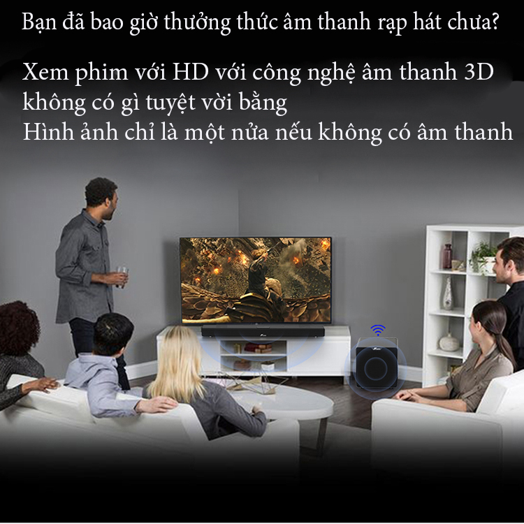 Bộ loa thanh karaoke youtube trên tivi smart  SR100 -K  ( Hàng nhập khẩu )