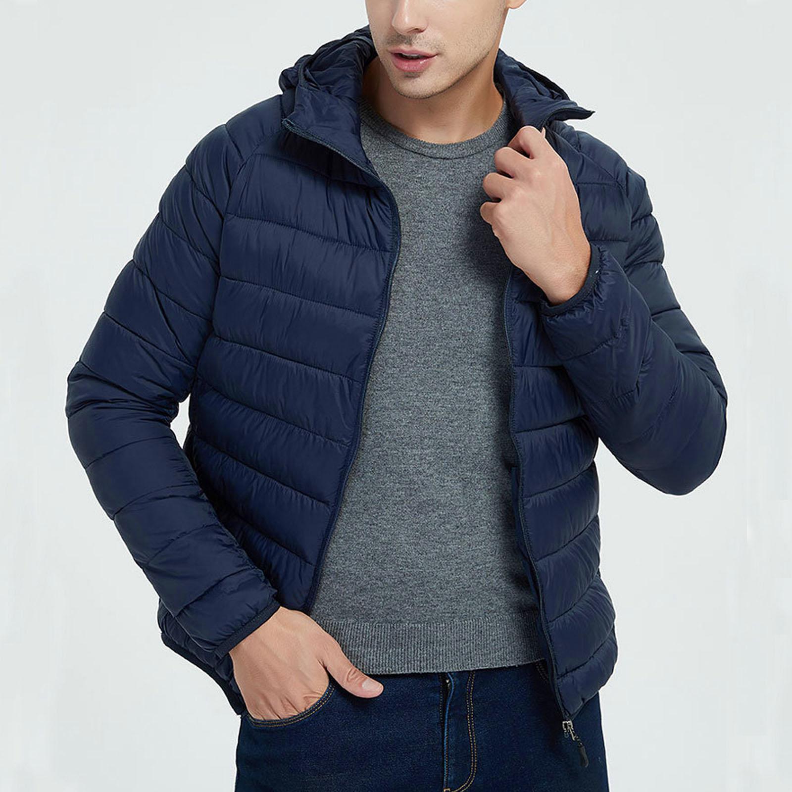 Men's Winter Ultralight Duck Down Jacket Puffer Coat
