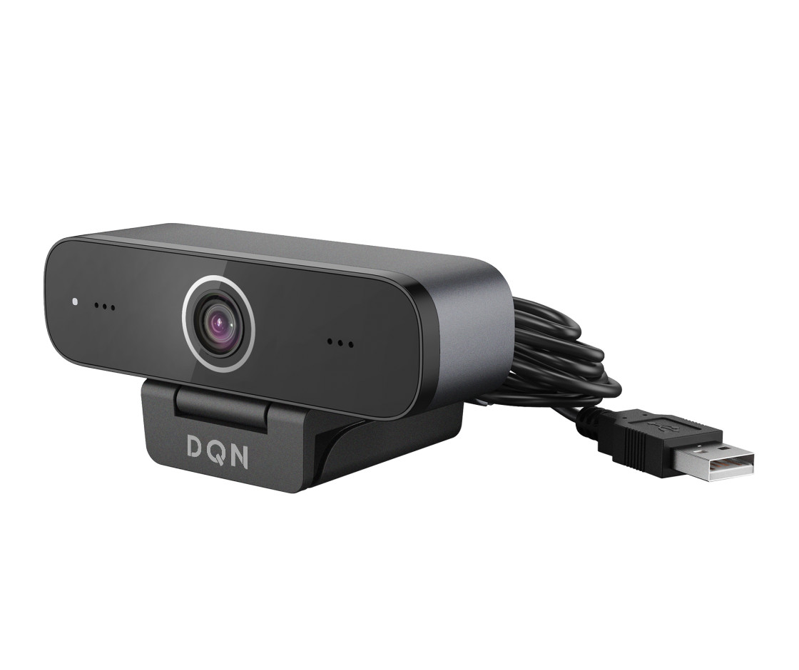 Webcam Full HD 1080p DQN C620 cao cấp USB, 2 Micro, MJPEG, YUV2, H.264, H.265, dành cho doanh nhân và người dùng chuyên nghiệp - Hàng chính hãng