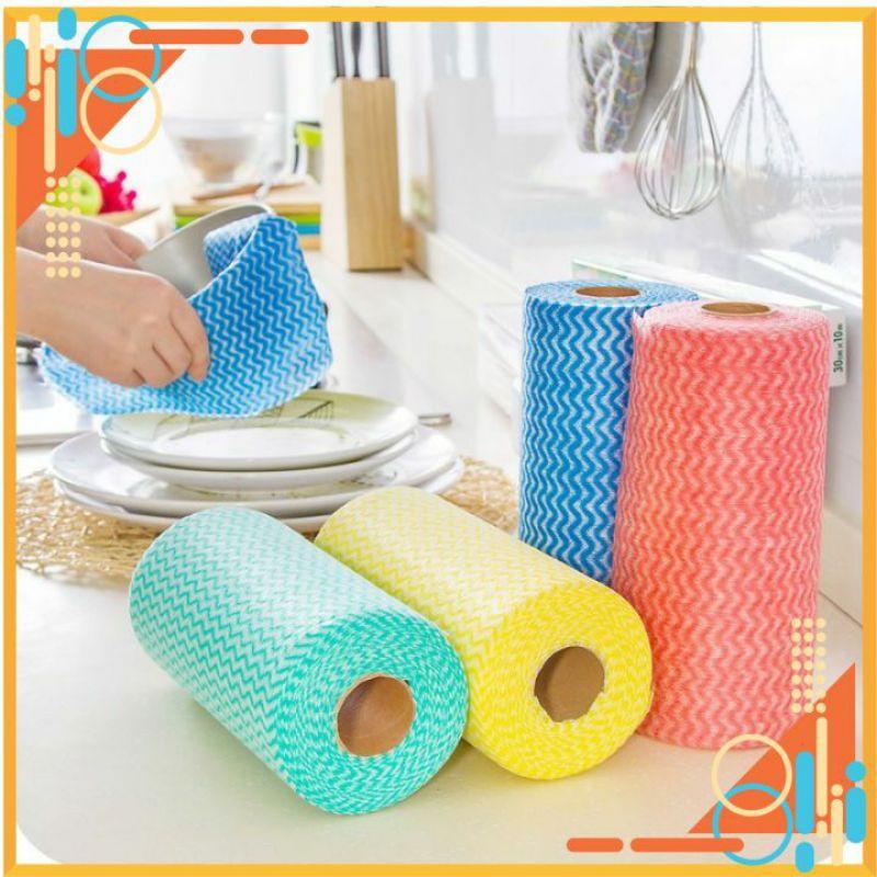 CUỘN KHĂN LAU BẾPKHĂN ĐA NĂNG LAU BÁT ĐĨA CỐC CHÉN MỀM MẠI THẤM HÚT NƯỚC SỬ DỤNG TRONG PHÒNG BẾP