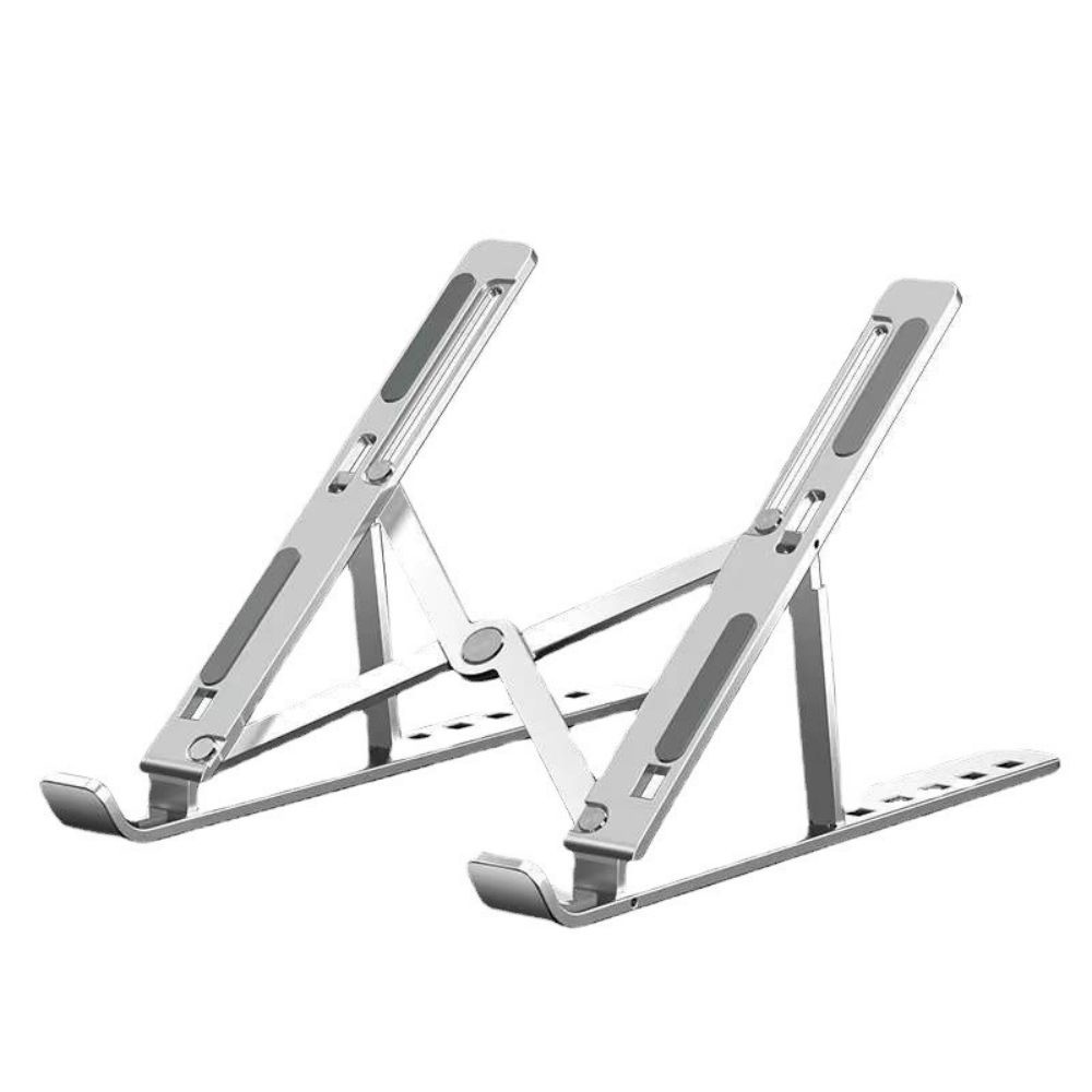 Giá Đỡ Tản Nhiệt Laptop/ Máy tính bảng/ Ipad để bàn chất liệu hợp kim nhôm loại cao cấp nhất (Giao màu ngẫu nhiên) Hút Gió Tương Thích Với Mọi Loại Laptop Đế Nhôm Gập Dành Cho Macbook Gấp Gọn Tiện Dụng - Hàng Nhập Khẩu
