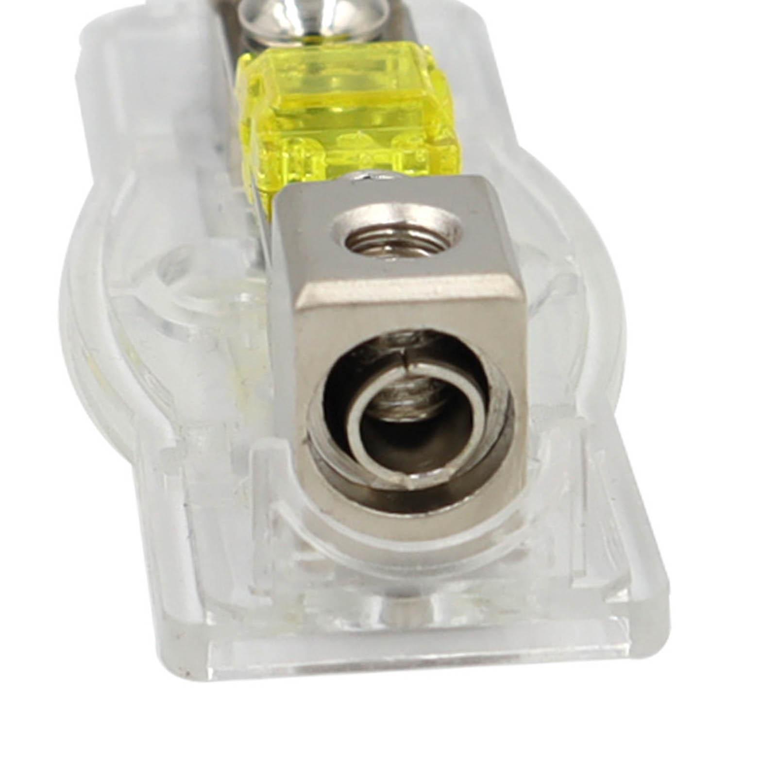 Mini 120A Anl Fuse Holder with Fuse 30A 40A 60A 80A 100A for Auto Car Stereo Audio Amplifier