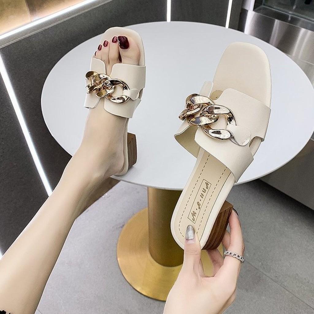 Guốc nữ quai xích