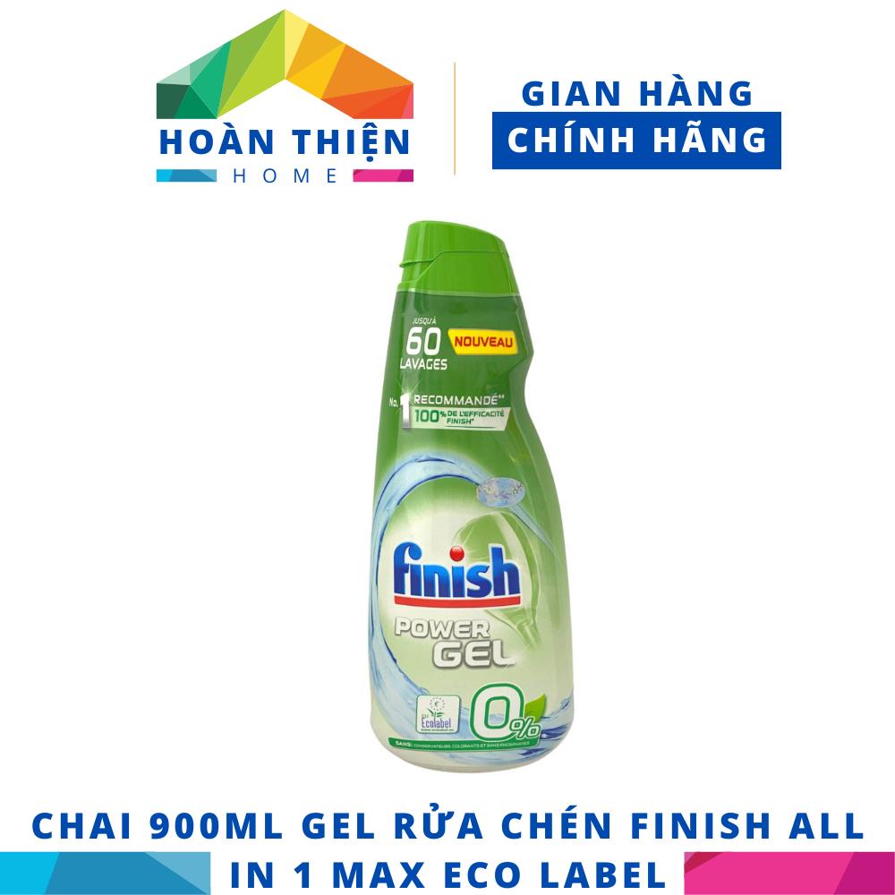 Chai 650ml Gel rửa chén Finish All in 1 Max – (10x tính năng) – (Dành cho tất cả máy rửa chén gia đình lớn và nhỏ)