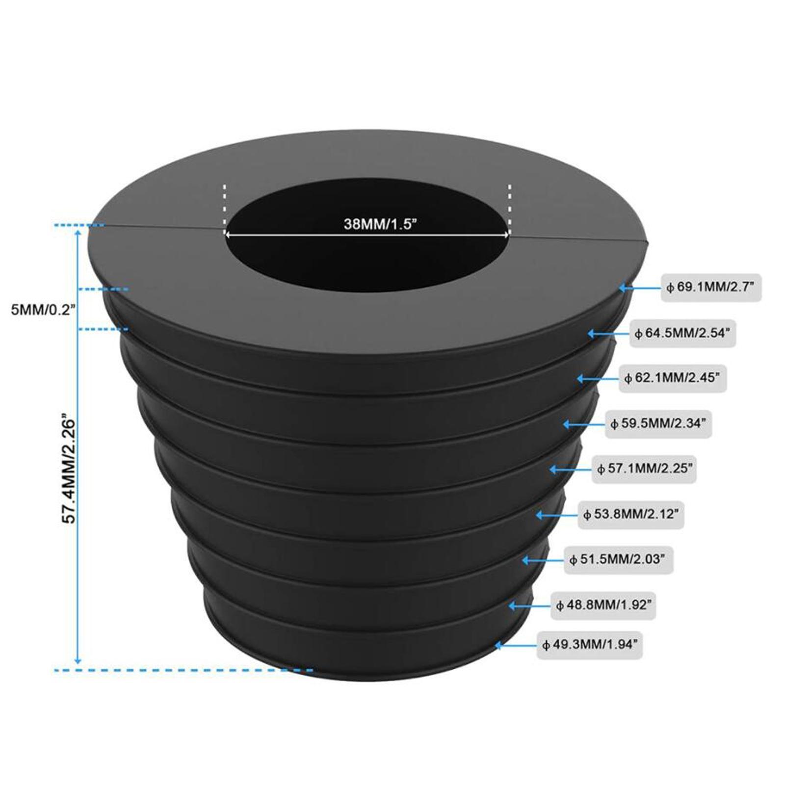 Umbrella Cone, Umbrella Base Fits 1.5inch/38mm Pole Rubber Umbrella Wedge for Patio Table Hole Opening, for Garden, Patio Umbrella, Outdoor
