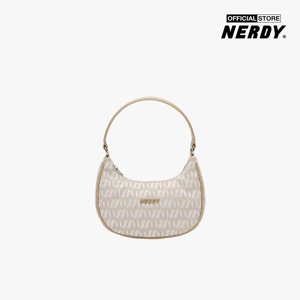 NERDY - Túi đeo vai nữ DNA Monogram Two Way Hobo PNES22AA07