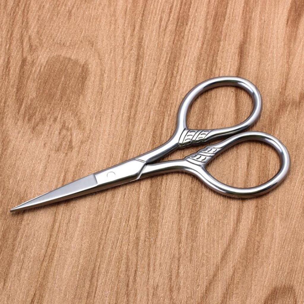 Stainless Steel | Beard Care Products, Scissors for Eyebrow, Nose Hair, Ear, Dog Hair Trimming - Nasal Scissors for Men, Women, Nose Hair Scissors