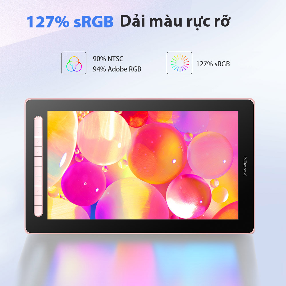 Bảng Vẽ Màn Hình XP-Pen Artist 16 Gen 2 Chip X3 Android 127% SRGB Cảm Ứng Nghiêng - Hàng Chính Hãng