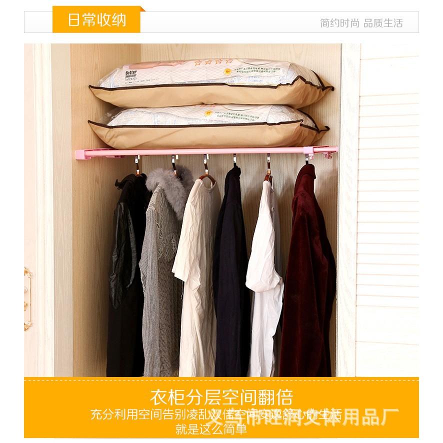 Kệ chia ngăn tủ đa năng không cần khoan bắt vít 29-40cm