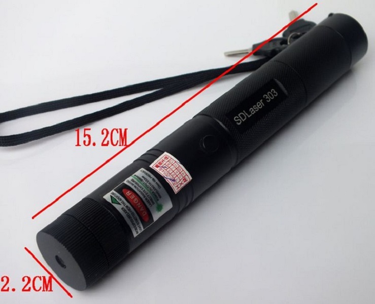 Đèn laser tia sáng xanh trình chiếu xa đa năng 303