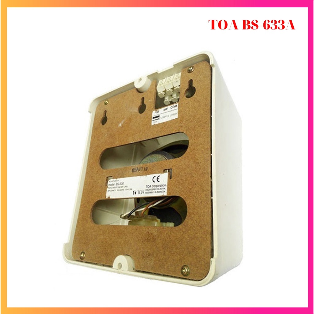 Loa hộp treo tường 6W TOA BS-633A - Hàng Chính Hãng