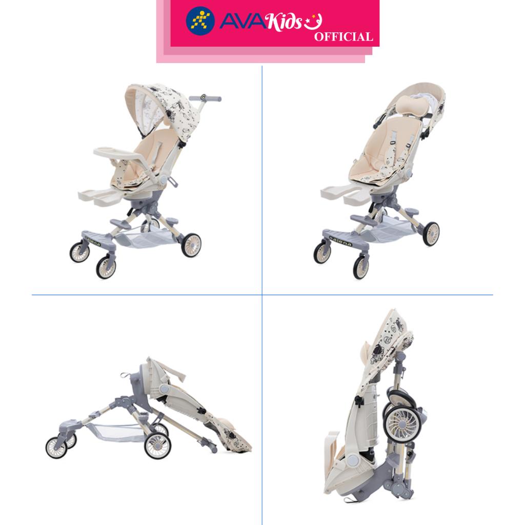 Xe đẩy 2 chiều gấp gọn Galena GA-ST02 (1 - 48 tháng) - Màu trắng kem