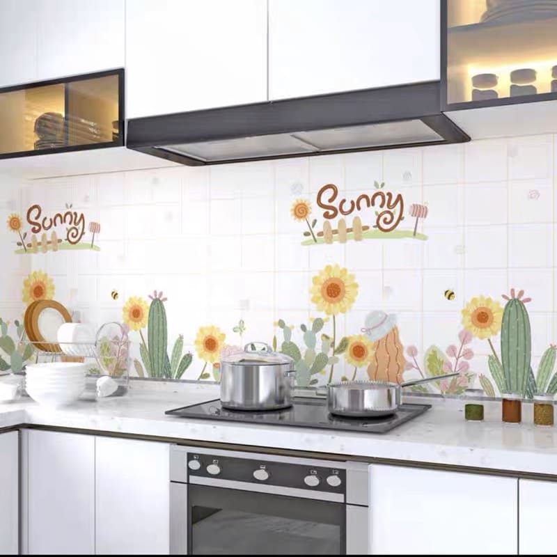 1 mét dài Decal dán bếp tráng nhôm sunny khổ rộng 60cm