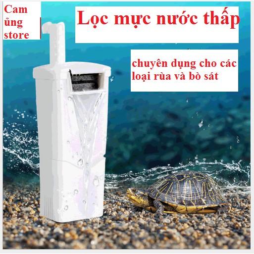 Lọc thác chuyên dụng cho cho rùa- Máy lọc mực nước thấp cho bò sát