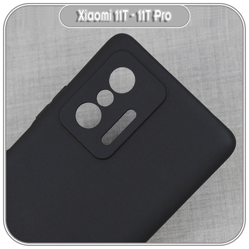 Ốp lưng che camera cho Xiaomi 11T - 11T Pro, TPU dẻo đen, nhám siêu mỏng